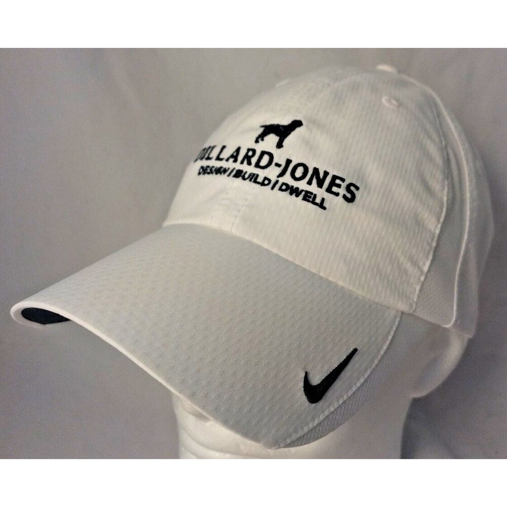 NIKE Dillard-Jones Builders White Adjustable Strapback Hat/Cap-NEW w/TAGS!